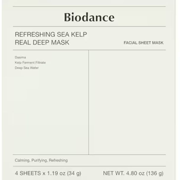 Biodance - Refreshing Sea Kelp Real Deep Mask (34g / 1 PC)